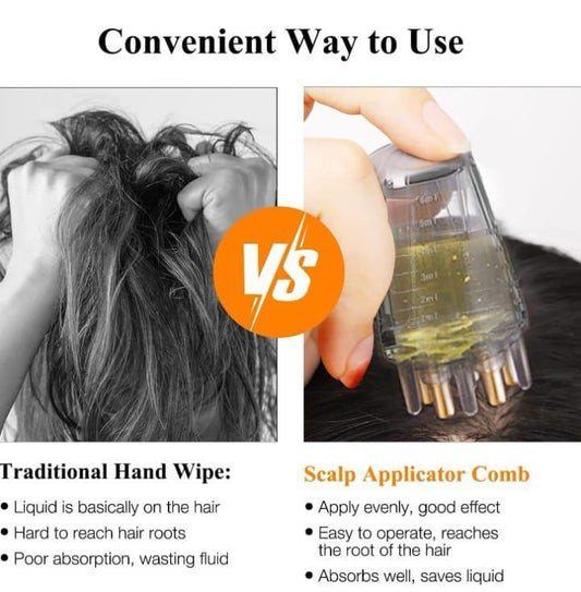 6ml Transparent Hair Oil Applicator