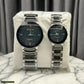 Couple Analog Watches Steel 36mm Set