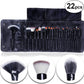 22-Piece Black ABS Makeup Brush
