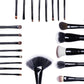 22-Piece Black ABS Makeup Brush