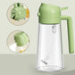 2-in-1 Oil Spray Bottle | Adjustable Mist & Dispenser | 470ml Leak-Proof Glass Container | For Cooking, BBQ, Baking & Air Fryer 380ml (Random Color)