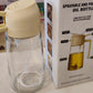 2-in-1 Oil Spray Bottle | Adjustable Mist & Dispenser | 470ml Leak-Proof Glass Container | For Cooking, BBQ, Baking & Air Fryer 380ml (Random Color)