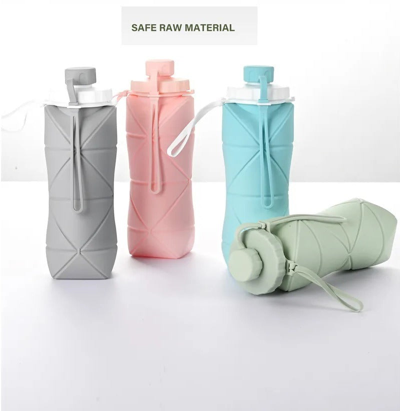 Silicone Folding Bottle | 600ML (Random Color)