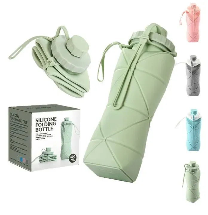 Silicone Folding Bottle | 600ML (Random Color)