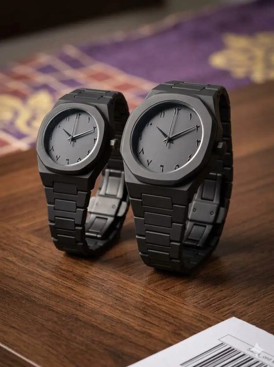 Couple Watch Set Full Black aura