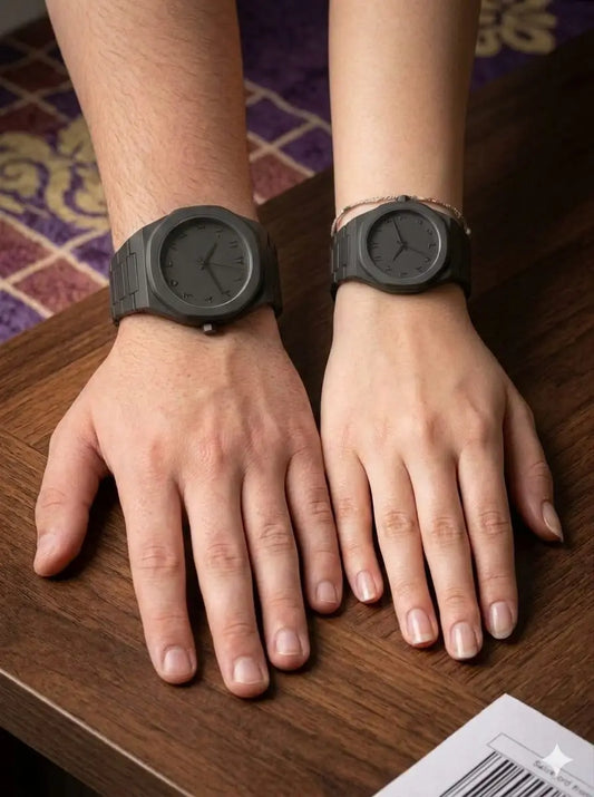 Couple Watch Set Full Black aura