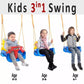 3-in-1 Swing for Kids Plastic Outdoor Play