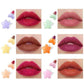 6 Pcs Star Shaped Lipstick Set Multicolor