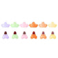 6 Pcs Star Shaped Lipstick Set Multicolor